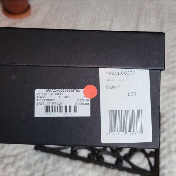 NIB Maje Farria Suede Heels in Camel, Sz 37 / US 6-6.5 - Picture 12 of 12